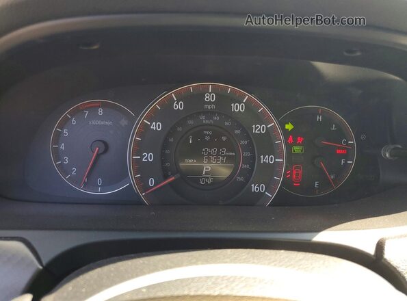 1HGCR2F56GA027162 2016 HONDA ACCORD Бордовый Вид щитка приборов