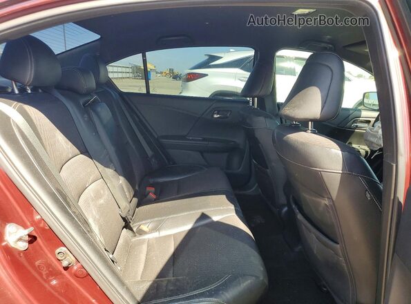1HGCR2F56GA027162 2016 HONDA ACCORD Бордовый Вид задних сидений
