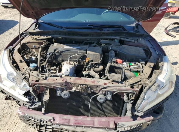 1HGCR2F56GA027162 2016 HONDA ACCORD Бордовый Вид задней части салона