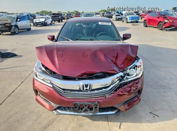 1HGCR2F56GA042745 2016 HONDA ACCORD Maroon წინა ხედი