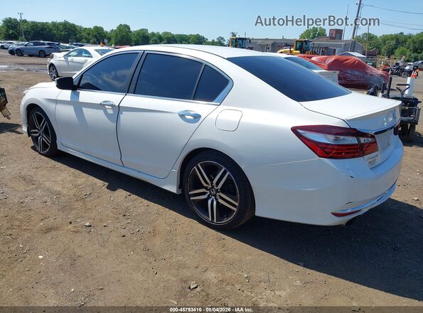 1HGCR2F56GA084168 2016 HONDA ACCORD Белый Задняя левая четверть