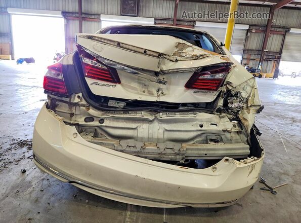 1HGCR2F56GA148886 2016 HONDA ACCORD Белый Вид сзади