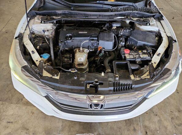 1HGCR2F56GA148886 2016 HONDA ACCORD Белый Вид задней части салона