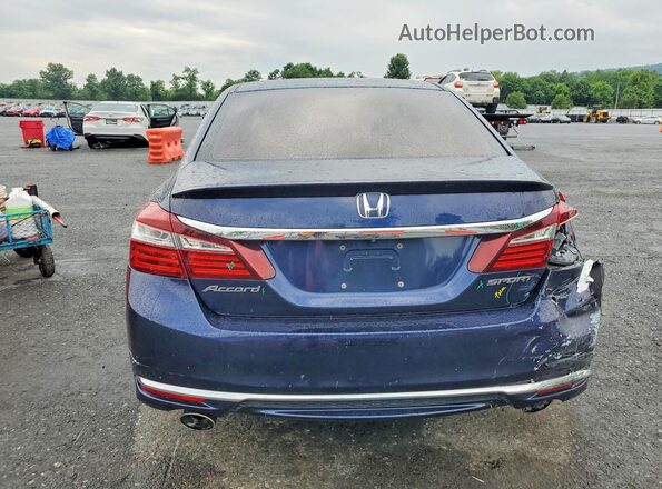 1HGCR2F56GA152226 2016 HONDA ACCORD Blue Vista trasera