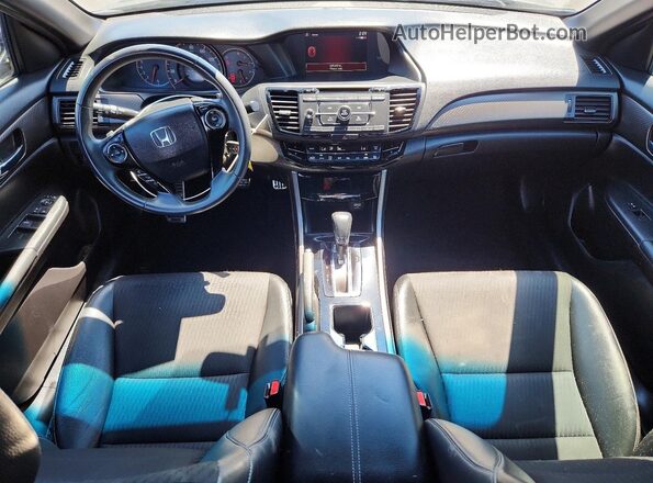 1HGCR2F56GA197571 2016 HONDA ACCORD Черный Вид панели приборов