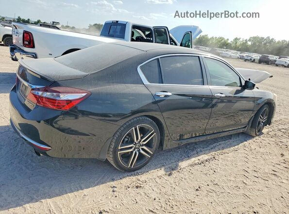 1HGCR2F56HA239058 2017 HONDA ACCORD Black Հետևի աջ