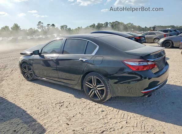 1HGCR2F56HA239058 2017 HONDA ACCORD Black Հետևի ձախ