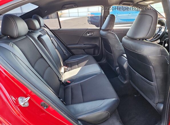 1HGCR2F56HA296991 2017 HONDA ACCORD Красный Вид задних сидений