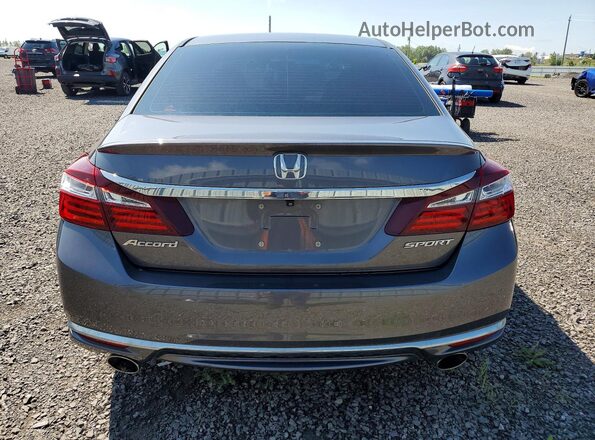 1HGCR2F56HA801802 2017 HONDA ACCORD Gray Widok z tyłu