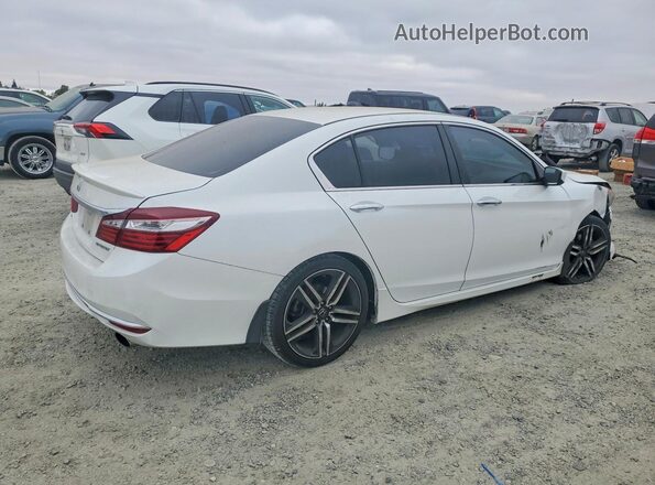 1HGCR2F57GA060588 2016 HONDA ACCORD Белый Задняя правая четверть