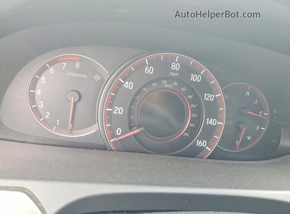 1HGCR2F57GA060588 2016 HONDA ACCORD Белый Вид щитка приборов
