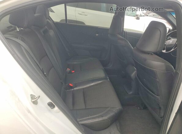 1HGCR2F57GA060588 2016 HONDA ACCORD Белый Вид задних сидений