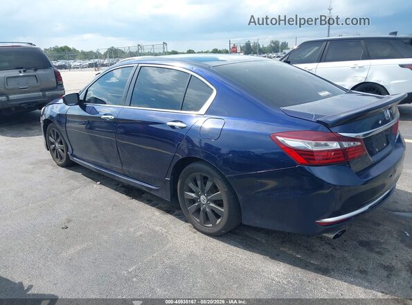 1HGCR2F57GA152784 2016 HONDA ACCORD Blue Задня ліва чверть