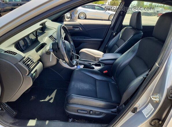 1HGCR2F57HA030248 2017 HONDA ACCORD Gray წინა სალონის ხედი