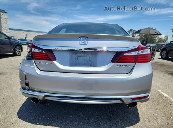 1HGCR2F57HA030248 2017 HONDA ACCORD Gray უკანა ხედი