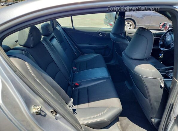 1HGCR2F57HA030248 2017 HONDA ACCORD Gray უკანა სავარძლების ხედი