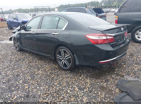 1HGCR2F57HA171398 2017 HONDA ACCORD Черный Задняя левая четверть