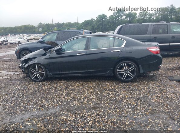1HGCR2F57HA171398 2017 HONDA ACCORD Черный Панорамный вид салона 360°