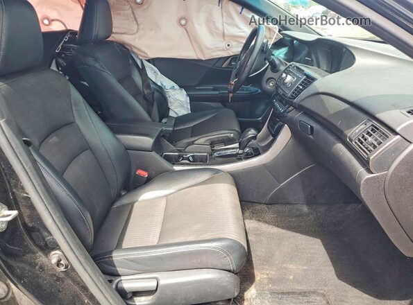 1HGCR2F57HA255706 2017 HONDA ACCORD Black წინა სალონის ხედი