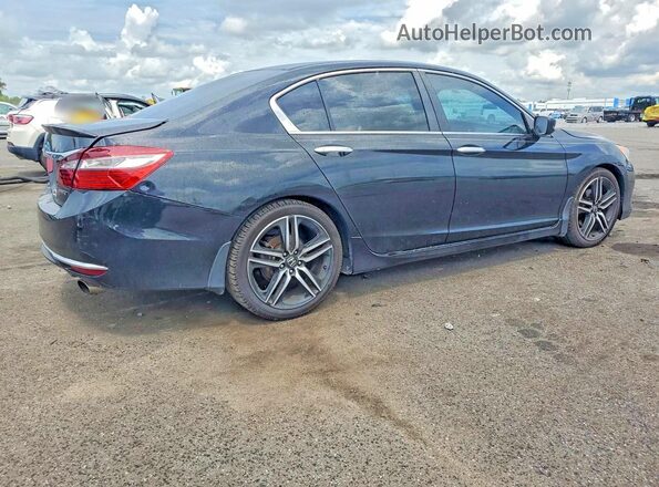 1HGCR2F57HA255706 2017 HONDA ACCORD Black უკანა მარჯვენა
