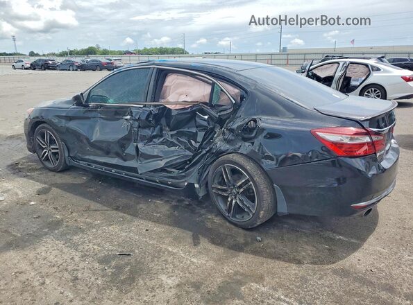 1HGCR2F57HA255706 2017 HONDA ACCORD Black უკანა მარცხენა