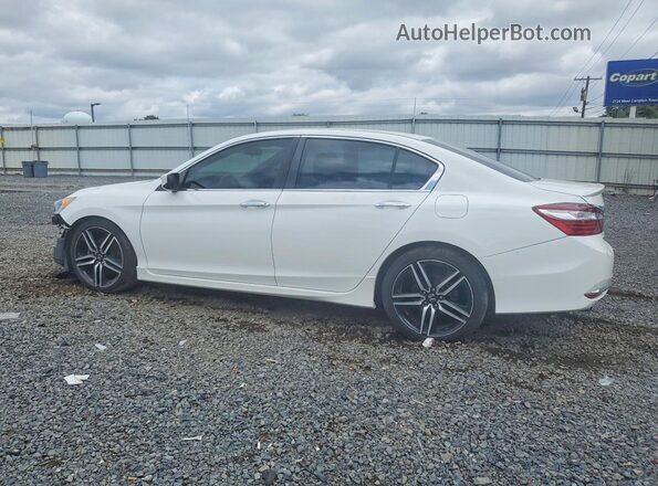 1HGCR2F57HA305763 2017 HONDA ACCORD Белый Задняя левая четверть
