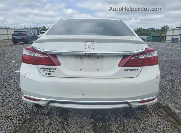 1HGCR2F57HA305763 2017 HONDA ACCORD Белый Вид сзади