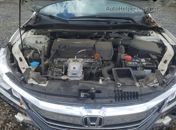 1HGCR2F57HA305763 2017 HONDA ACCORD Белый Вид задней части салона