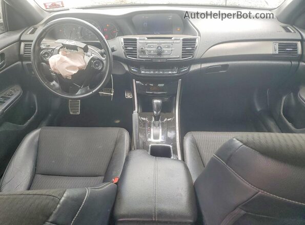 1HGCR2F57HA305763 2017 HONDA ACCORD Белый Вид панели приборов