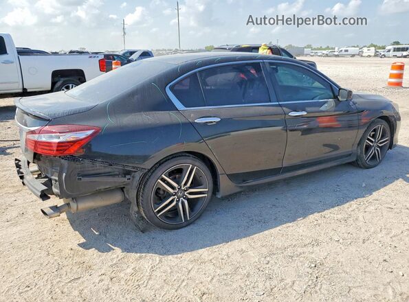 1HGCR2F58GA015482 2016 HONDA ACCORD Black Հետևի աջ