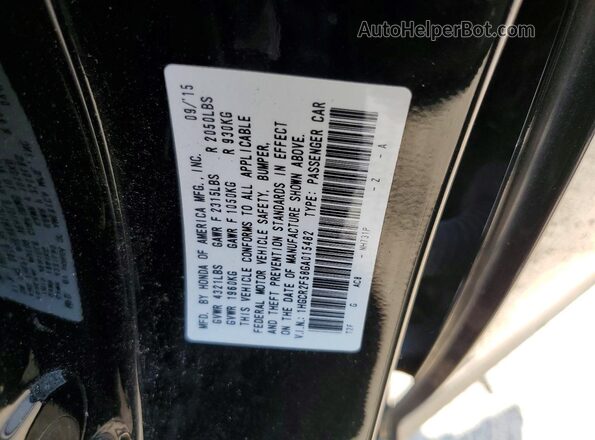 1HGCR2F58GA015482 2016 HONDA ACCORD Black VIN կոդի պիտակի տեսք