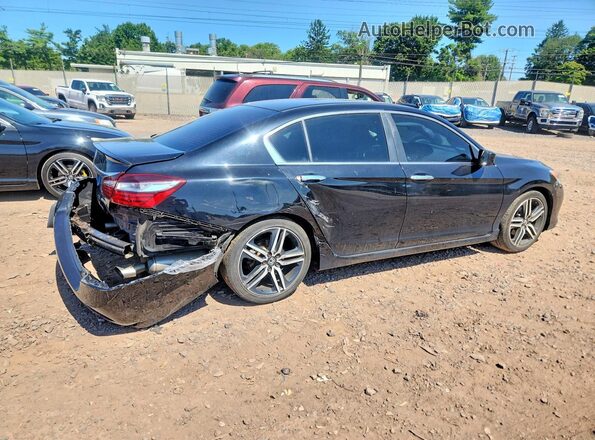 1HGCR2F58GA191495 2016 HONDA ACCORD Black Հետևի աջ