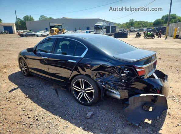 1HGCR2F58GA191495 2016 HONDA ACCORD Black Հետևի ձախ