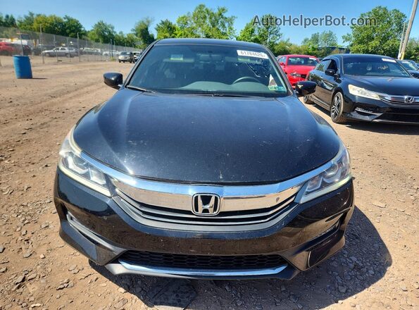 1HGCR2F58GA191495 2016 HONDA ACCORD Black Դիմացի տեսք