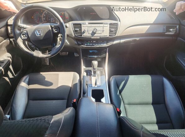 1HGCR2F58GA191495 2016 HONDA ACCORD Black Առջևի վահանակի տեսք