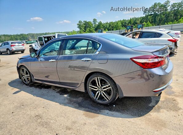 1HGCR2F58HA030811 2017 HONDA ACCORD Серый Задняя левая четверть