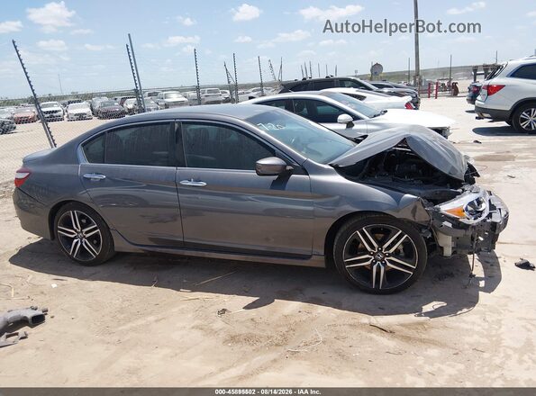 1HGCR2F58HA053604 2017 HONDA ACCORD Blue Instrument cluster view