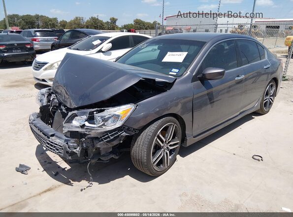 1HGCR2F58HA053604 2017 HONDA ACCORD Blue Front left