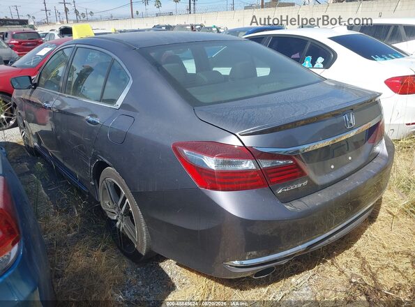 1HGCR2F58HA099658 2017 HONDA ACCORD Gray Tył lewy