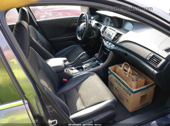 1HGCR2F58HA099658 2017 HONDA ACCORD Gray Widok wnętrza z przodu