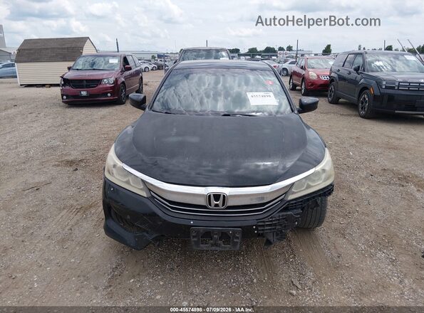 1HGCR2F58HA128818 2017 HONDA ACCORD Black Widok zestawu wskaźników