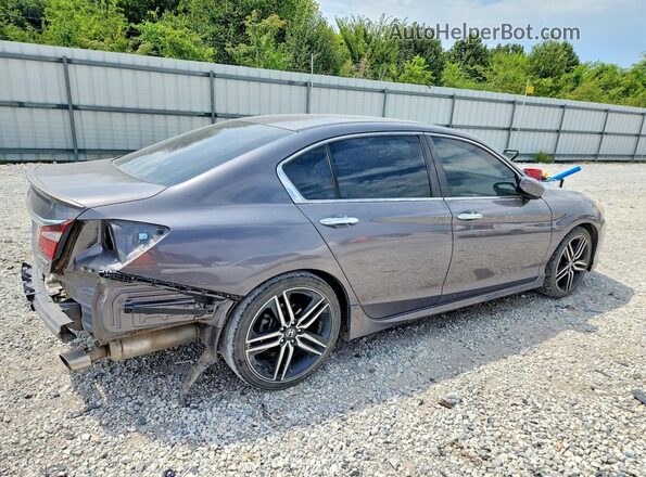 1HGCR2F58HA292182 2017 HONDA ACCORD Gray უკანა მარჯვენა