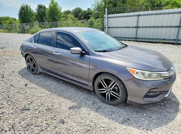 1HGCR2F58HA292182 2017 HONDA ACCORD Gray წინა მარჯვენა