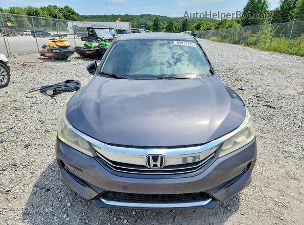 1HGCR2F58HA292182 2017 HONDA ACCORD Gray წინა ხედი