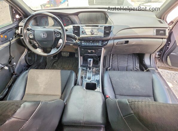 1HGCR2F58HA292182 2017 HONDA ACCORD Gray წინა პანელის ხედი