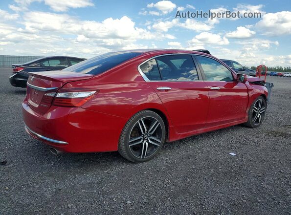 1HGCR2F58HA811960 2017 HONDA ACCORD Red Հետևի աջ