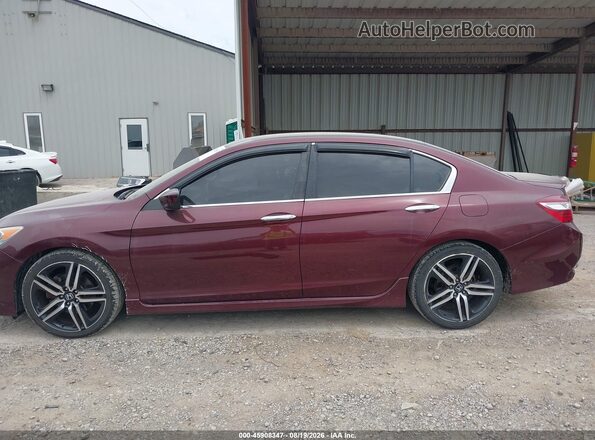 1HGCR2F59GA077389 2016 HONDA ACCORD Темно-бордовый Панорамный вид салона 360°
