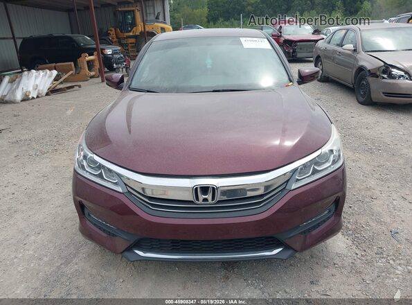 1HGCR2F59GA077389 2016 HONDA ACCORD Темно-бордовый Вид щитка приборов