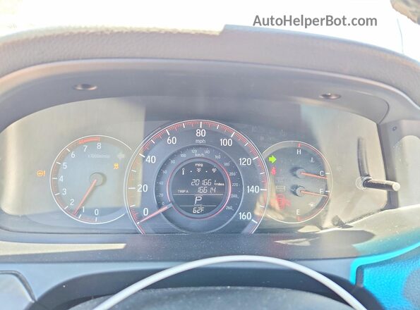 1HGCR2F59GA124291 2016 HONDA ACCORD Серебряный Вид щитка приборов