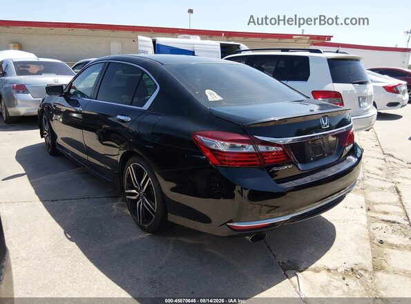 1HGCR2F59HA047133 2017 HONDA ACCORD Black Rear left
